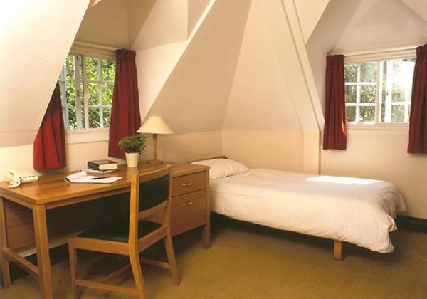 A typical bedroom at Merton College