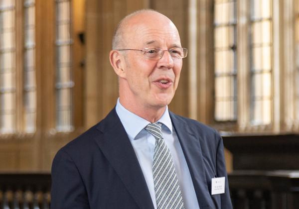 John Booth speaking at an event for benefactors, June 2018 - Photo: © Keith Barnes - www.photographersworkshop.co.uk