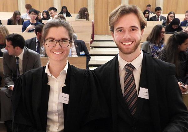 Stephanie Bruce-Smith (2017) and Liam McKenna (2017) - Photo: © Sanya Samtani/Bonavero Institute of Human Rights