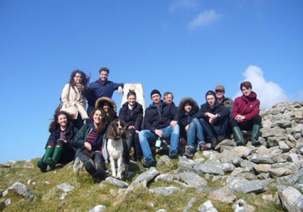 Merton history finalists at the annual reading party in Cornwall