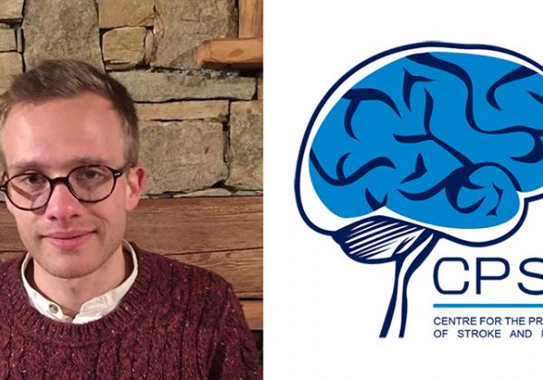 Dr Robert Hurford; the logo of the Centre for the Prevention of Stroke and Dementia