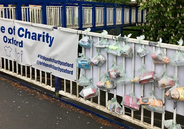 The 'Bridge of Charity' outside Oxford Train Station