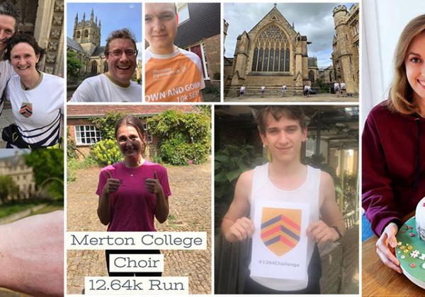 A montage of photographs showing participants in The Big Merton 1264 Challenge