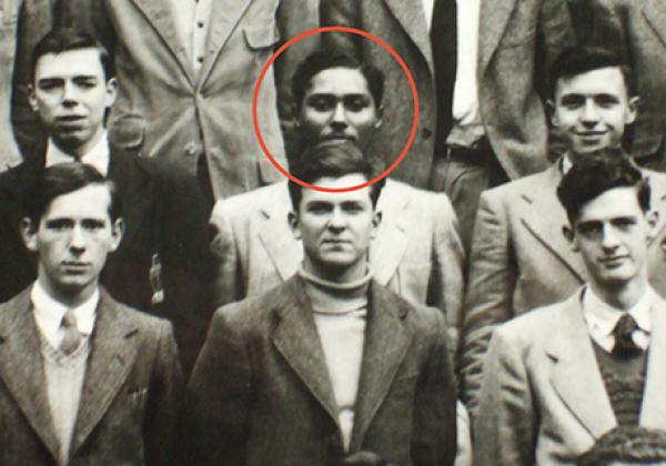 Stuart Hall (circled) at his matriculation in 1951