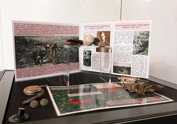 The artefacts on display at the Soldiers of Oxfordshire Museum in Woodstock