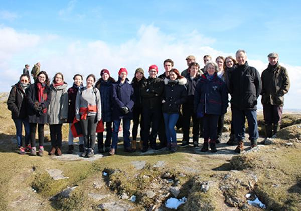 Members of the 2018 History Reading Party on Bodmin Moor