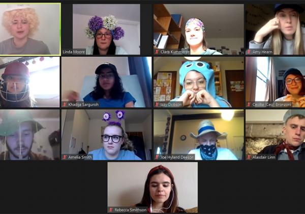 Student callers on the final Zoom call of the 2021 Telethon