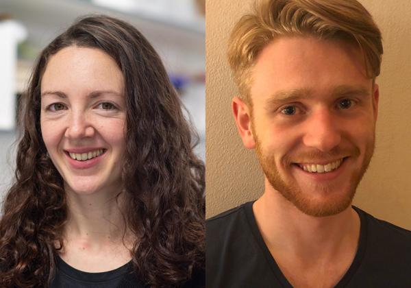 (L-R) Dr Helen Barron - Photo courtesy of the Medical Research Council Brain Network Dynamics Unit at the University of Oxford; Dr Archie Bott