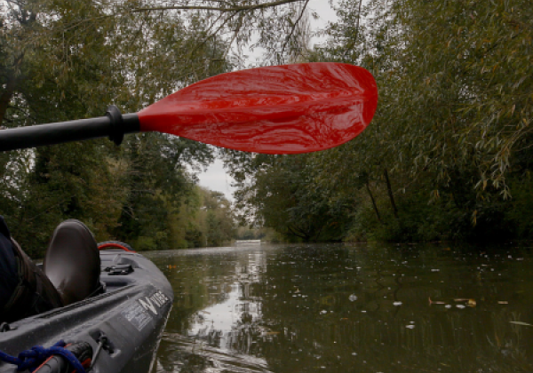 Kayak on River