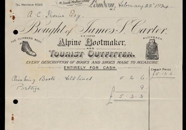 Invoice for Boots