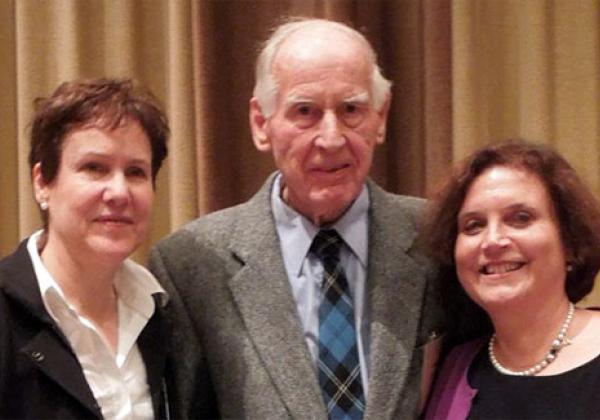 Hugh Sackett and Professor Irene Lemos at the awards ceremony in Chicago