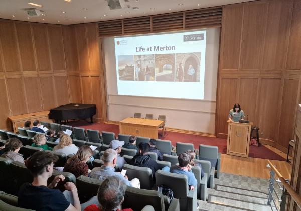 Open Day Talk at T S Eliot Theatre, Merton College