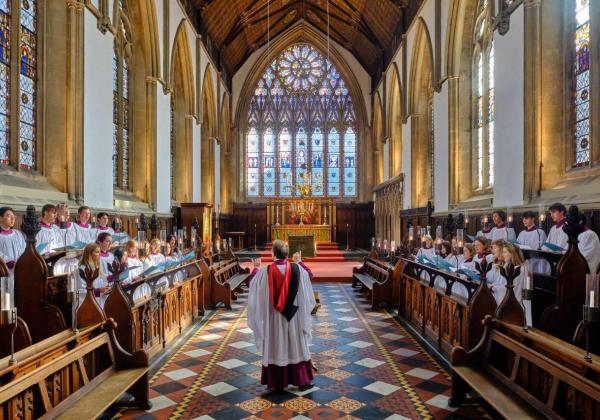 Choir singing in Chapel