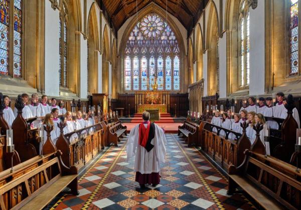 Choir singing in Chapel