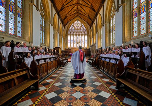 The Choir of Merton College, Oxford, in 2021 - Photo: © Hugh Warwick - www.hughwarwick.com