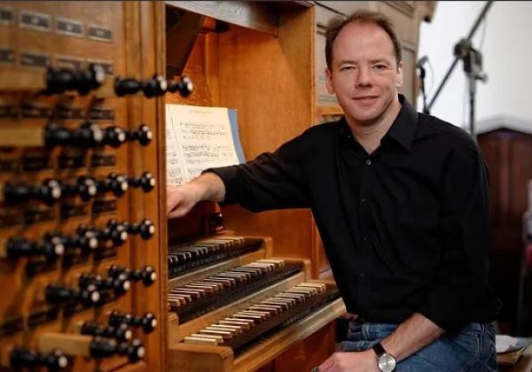 David Goode at the organ