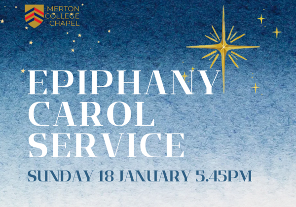 A blue fade sky with a golden star