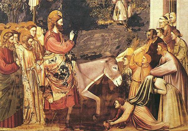 A detail from Giotto's 'Entry into Jerusalem'