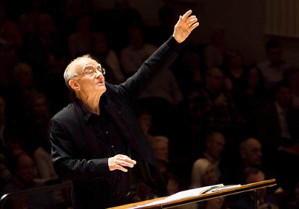 John Rutter conducting