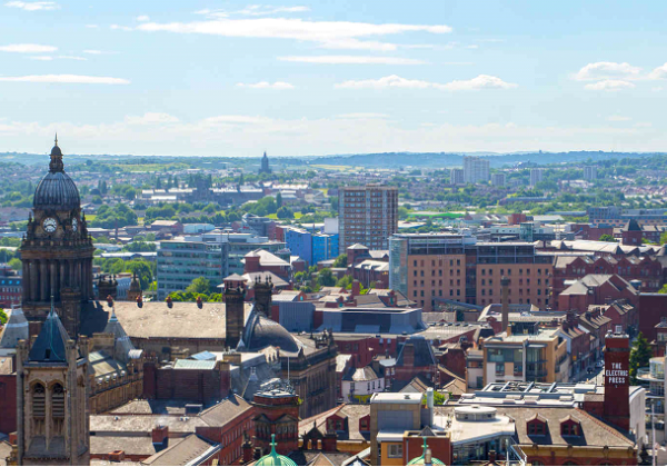 Skyline of Leeds City