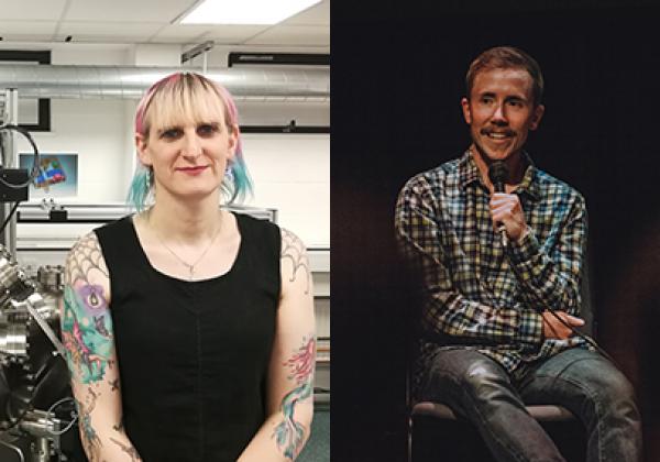 (L-R) Dr Clara Barker; Freddy McConnell (photo of Freddy McConnell © Ingrid Mur - www.imurchan.co.uk) (L-R) Dr Clara Barker; Freddy McConnell (photo of Freddy McConnell © Ingrid Mur - www.imurchan.co.uk)