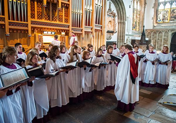 The Choir of Merton College, Oxford, in September 2014 - Photo: © John Cairns - www.johncairns.co.uk