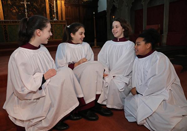 Members of Merton College Girls' Choir in 2018 - Photo: © KT Bruce www.ktbrucephotography.com