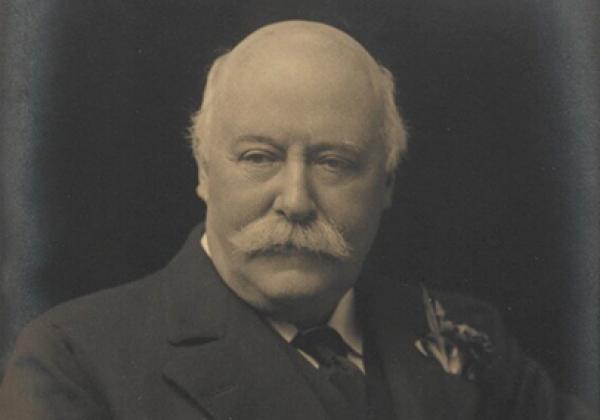 Sir (Charles) Hubert Hastings Parry, 1st Bt  by Walter Stoneman, for James Russell & Sons bromide print, circa 1916 - © National Portrait Gallery, London (CC BY-NC-ND 3.0)