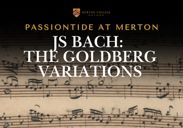 An image of the manuscript of the Goldberg variations with handwritten notes on a stave on parchment