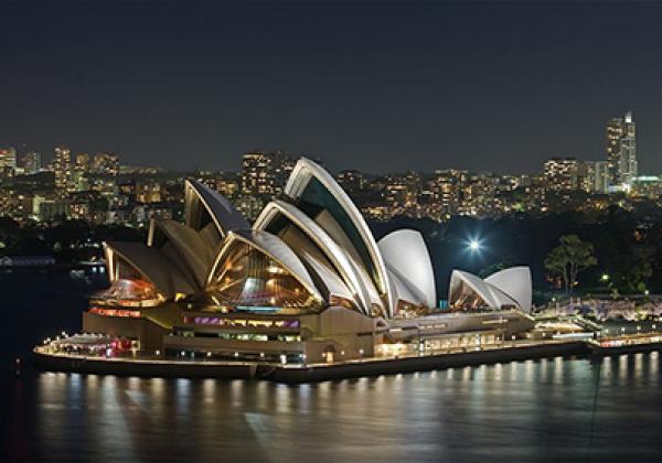 Sydney Opera House, viewed from the Sydney Harbour Bridge - Photo: © David Iliff [CC-BY-SA 3.0]