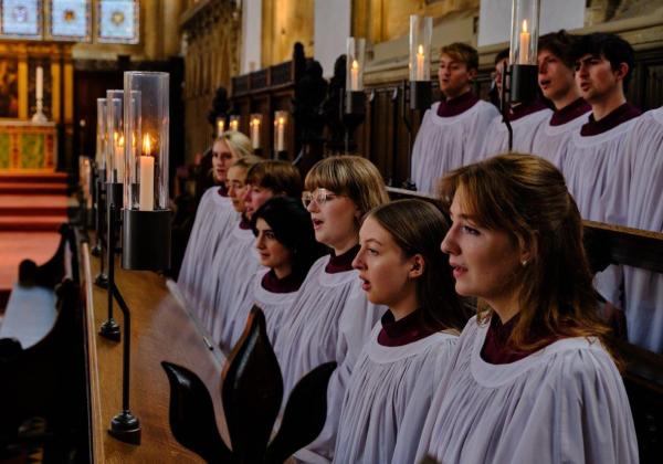 Choir singing in Chapel