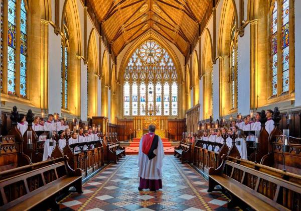 Choir singing in Chapel