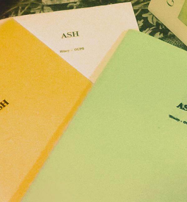 Copies of 'Ash', the Oxford University Poetry Society's termly publication - Photo: © Molly Clark (2014)