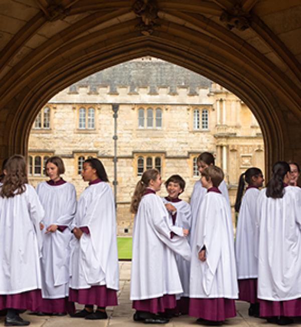Members of the Merton College Girls' Choir in 2019 - Photo: © John Cairns