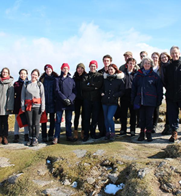 Members of the 2018 History Reading Party on Bodmin Moor