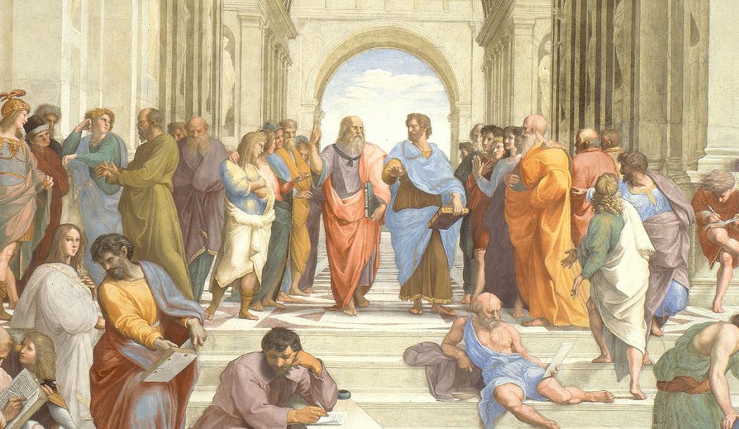 Detail from "The School of Athens" by Raphael (Raffaello Sanzio da Urbino)