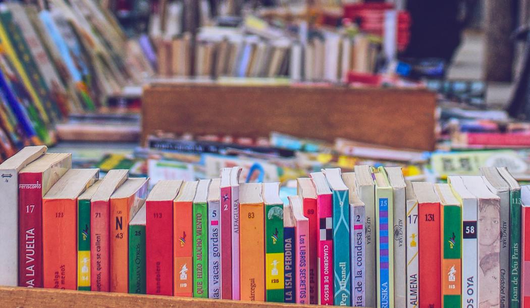 Second-hand bookstall in Madrid