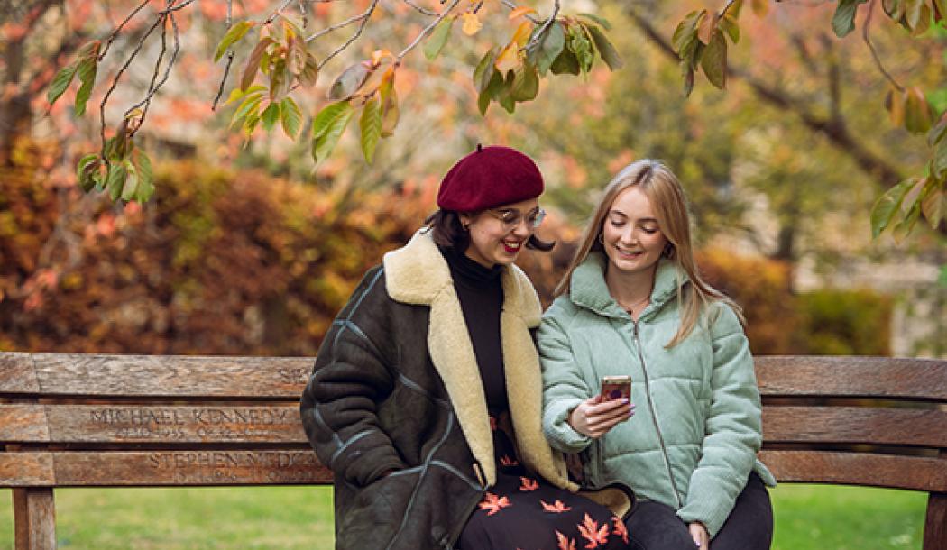 Students in the Chapel garden, 2019 - Photo: © John Cairns - www.johncairns.co.uk