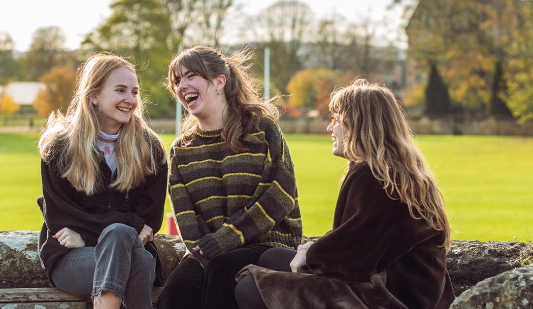 Students laughing