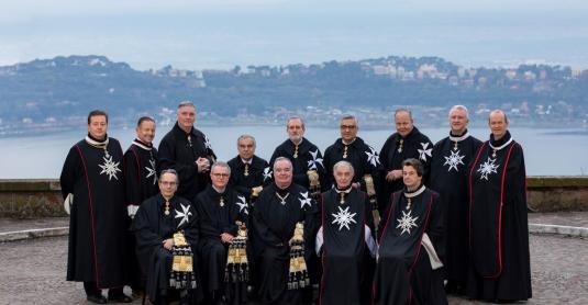Fra' John Eidinow in the Sovereign Council of the Sovereign Order of Malta