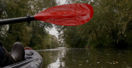 Kayak on River