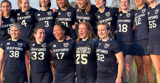 The Oxford Women’s Blues Lacrosse Team