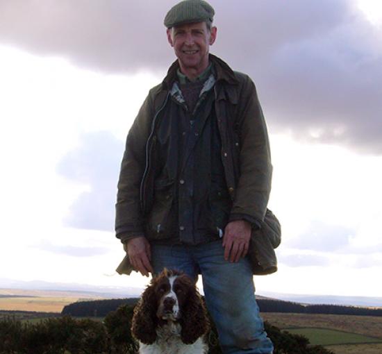 Philip Waller, with his springer spaniel Myrtle