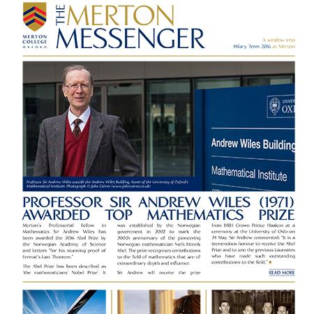 Merton Messenger, Hilary Term 2016 Merton Messenger, Hilary Term 2016