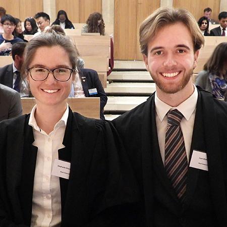 Stephanie Bruce-Smith (2017) and Liam McKenna (2017) - Photo: © Sanya Samtani/Bonavero Institute of Human Rights Stephanie Bruce-Smith (2017) and Liam McKenna (2017) - Photo: © Sanya Samtani/Bonavero Institute of Human Rights