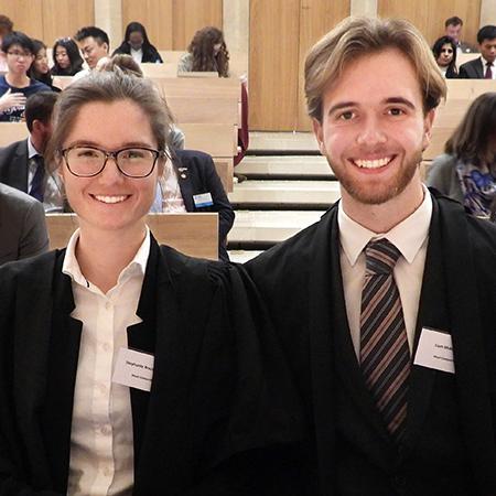 Stephanie Bruce-Smith (2017) and Liam McKenna (2017) - Photo: © Sanya Samtani/Bonavero Institute of Human Rights