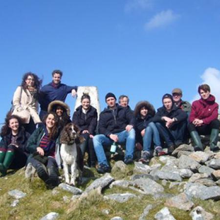 Merton history finalists at the annual reading party in Cornwall