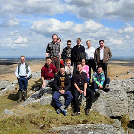 The 2016 History Reading Party atop Roughtor on Bodmin Moor