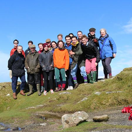 The 2017 History Reading Group atop Roughtor - Photo: courtesy Edward Thomas