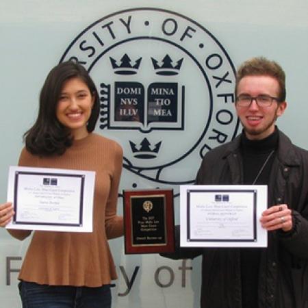 Second-year Law undergraduate Ioana Burtea with her partner Alex Benn (St Catherine’s) Second-year Law undergraduate Ioana Burtea with her partner Alex Benn (St Catherine’s)
